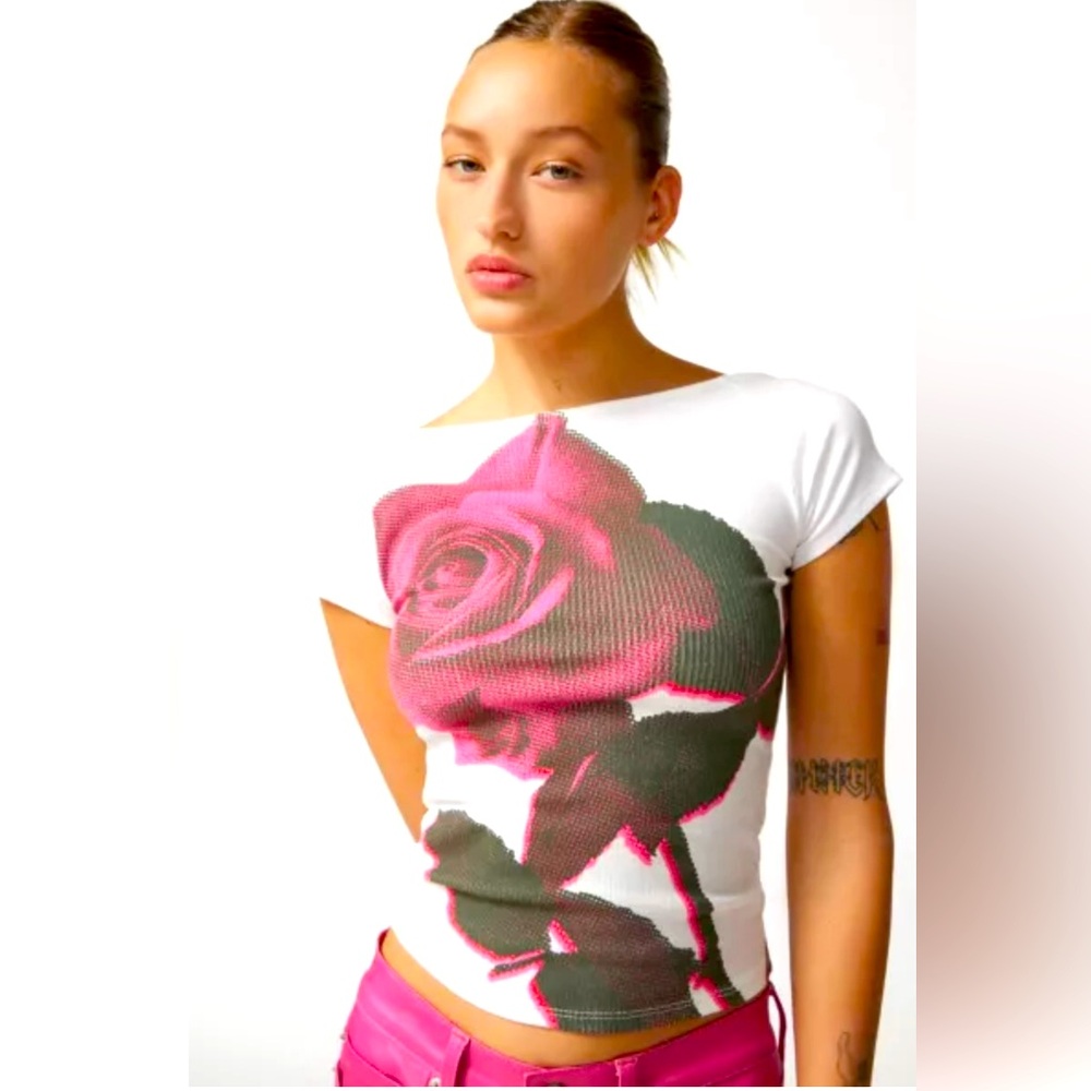 UO Rose Nadia Rose low back top